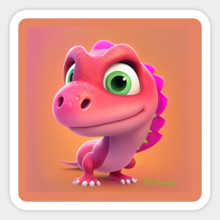 Baby Dinosaur Dino Bambino - Melanie Sticker